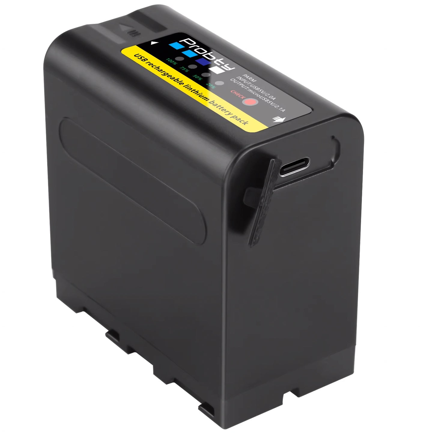 Bateria Np-f980 Exp Probty 10800mah Con Carga Usb