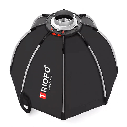 Softbox Triopo Octogonal Plegable 120" Con Grip Montura Bowens