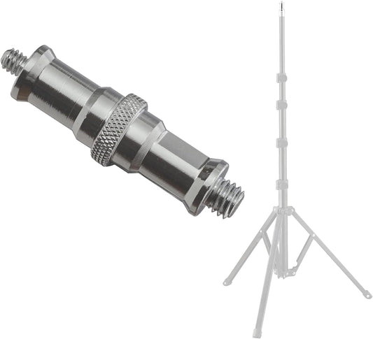 Adaptador de tornillo macho roscado para soporte de iluminación (1/4"- 3/8")