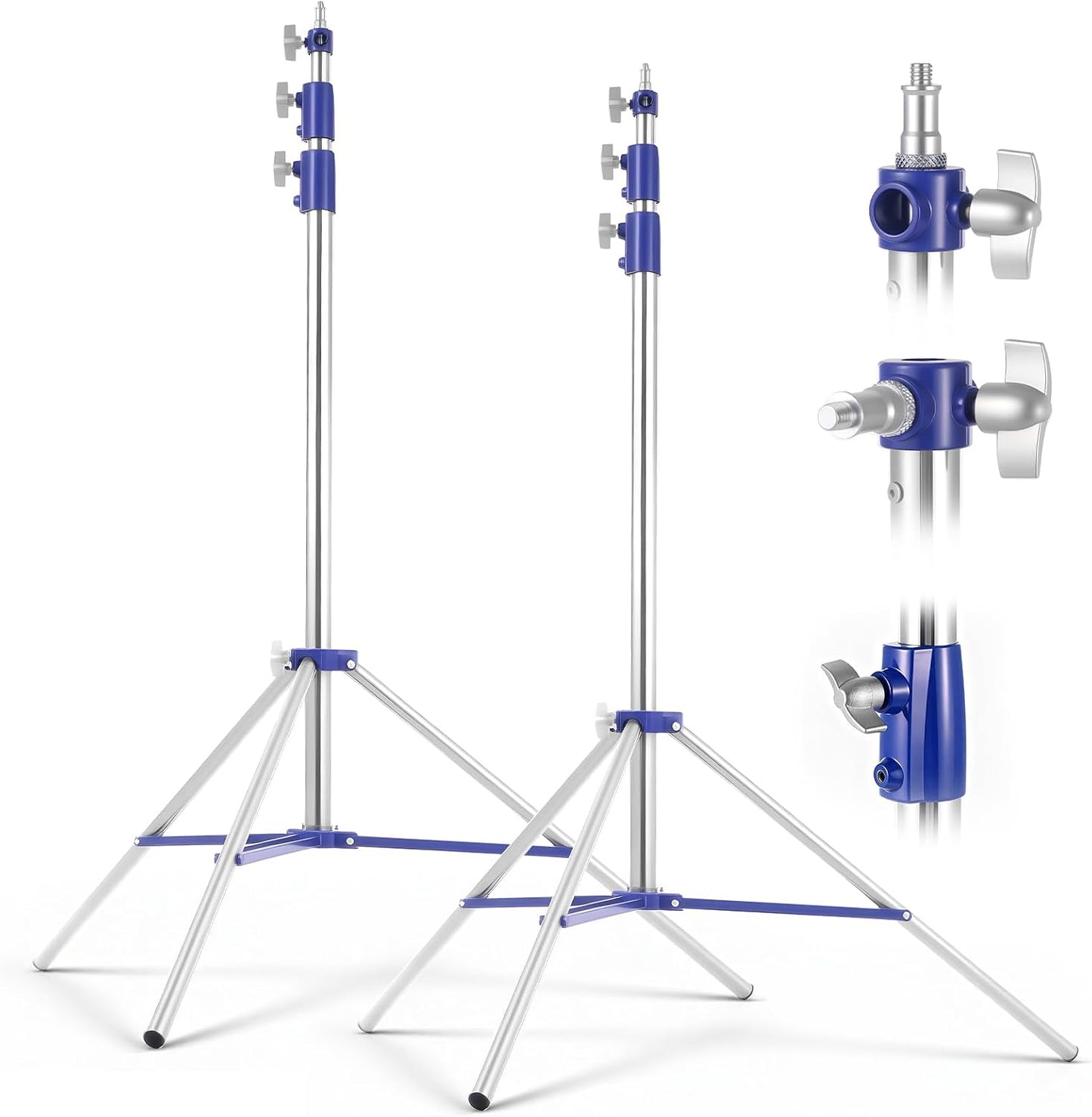 Tripode O Paral Light Stand Plateado Metalico 3.2 Mts