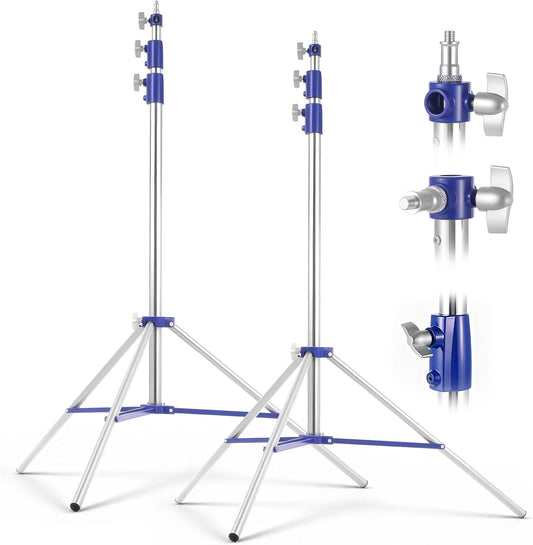Tripode O Paral Light Stand Plateado Metalico 3.2 Mts