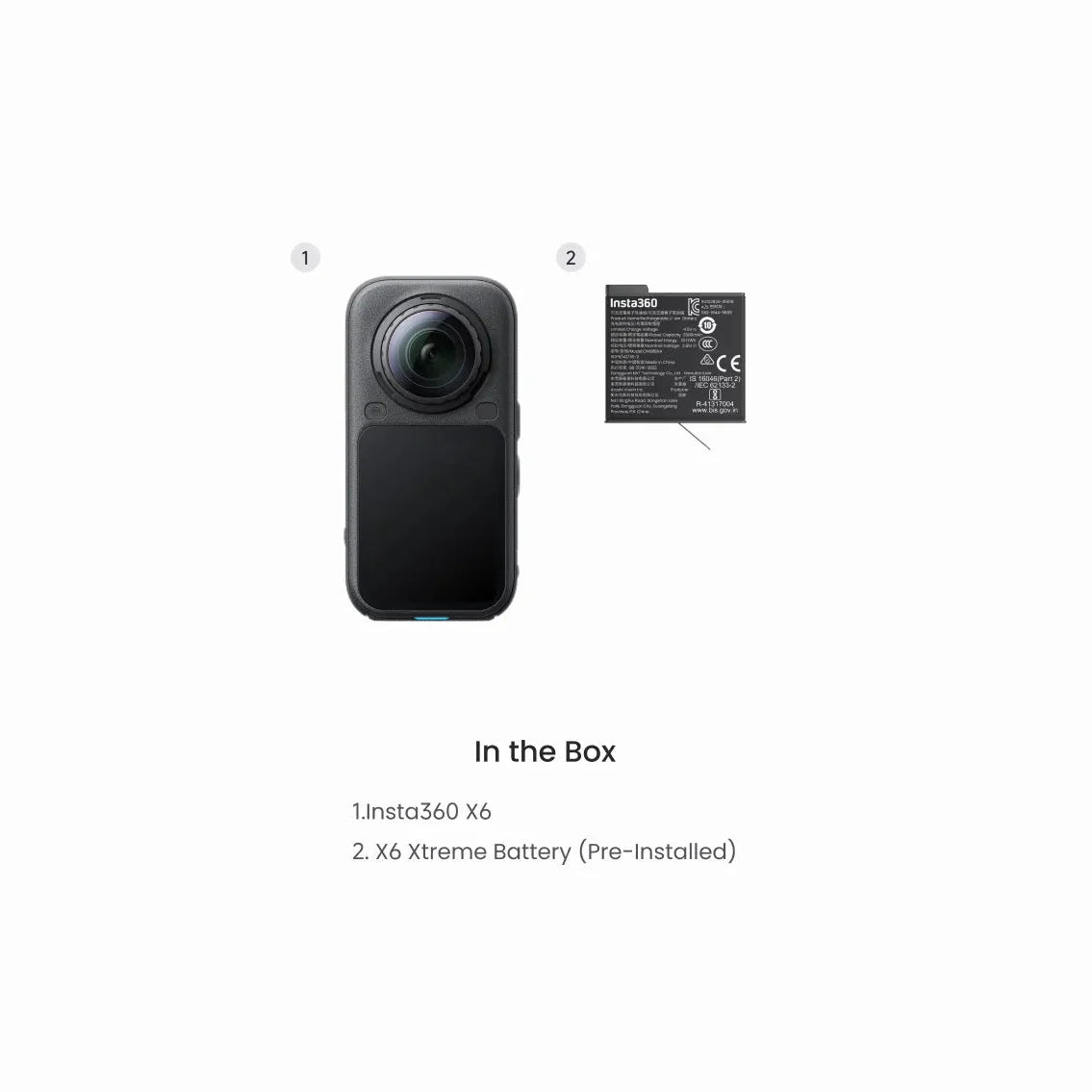 Insta360 X6 Standard Bundle Open Box 99% Nueva