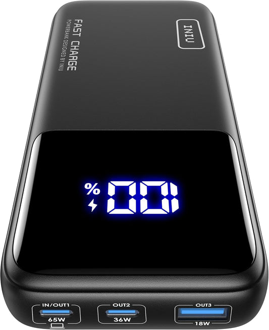 PowerBank INIU 20000 MAH 65W PD Dual Fast Charging