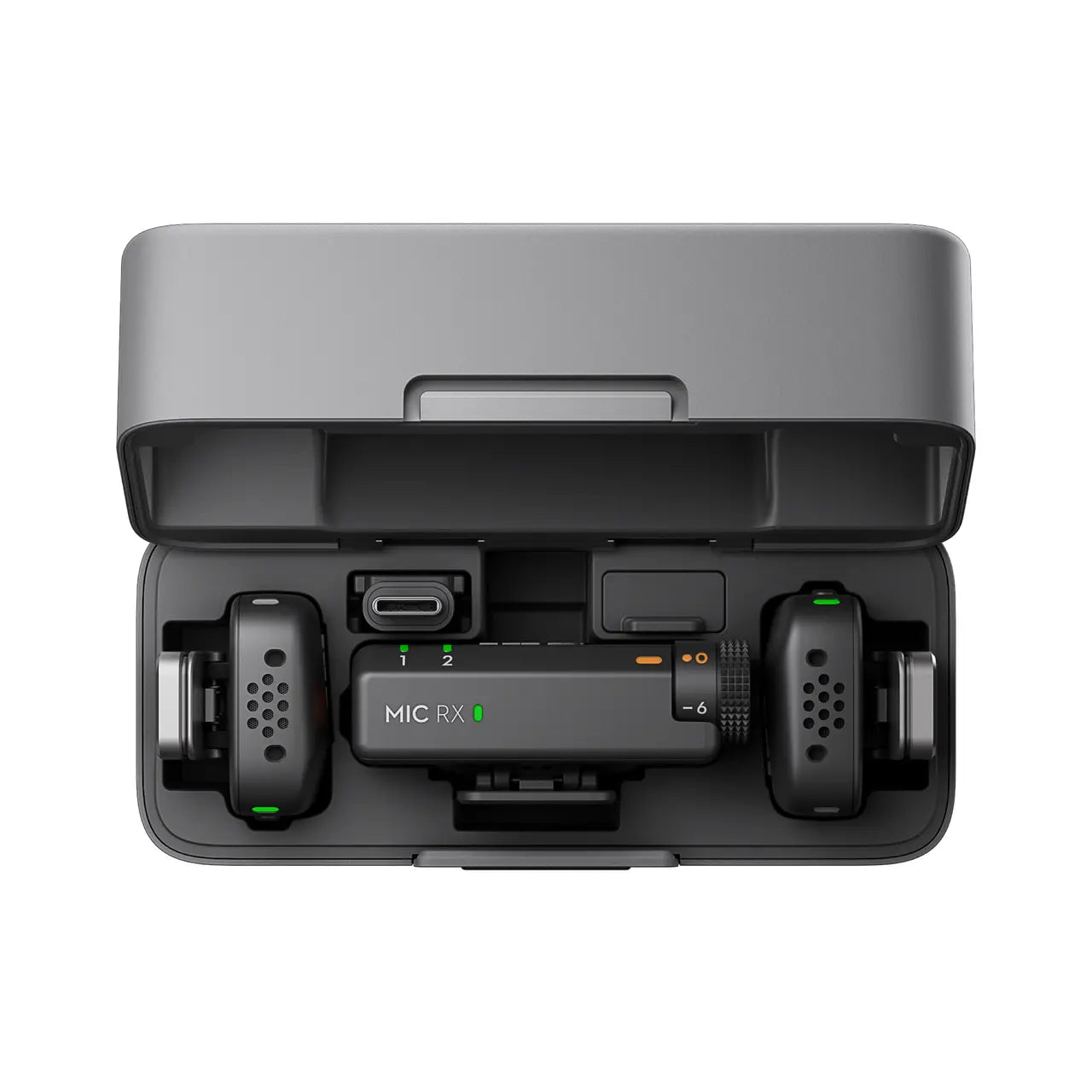 Microfonos DJI Mini (2 TX + 1 RX + Estuche de carga)