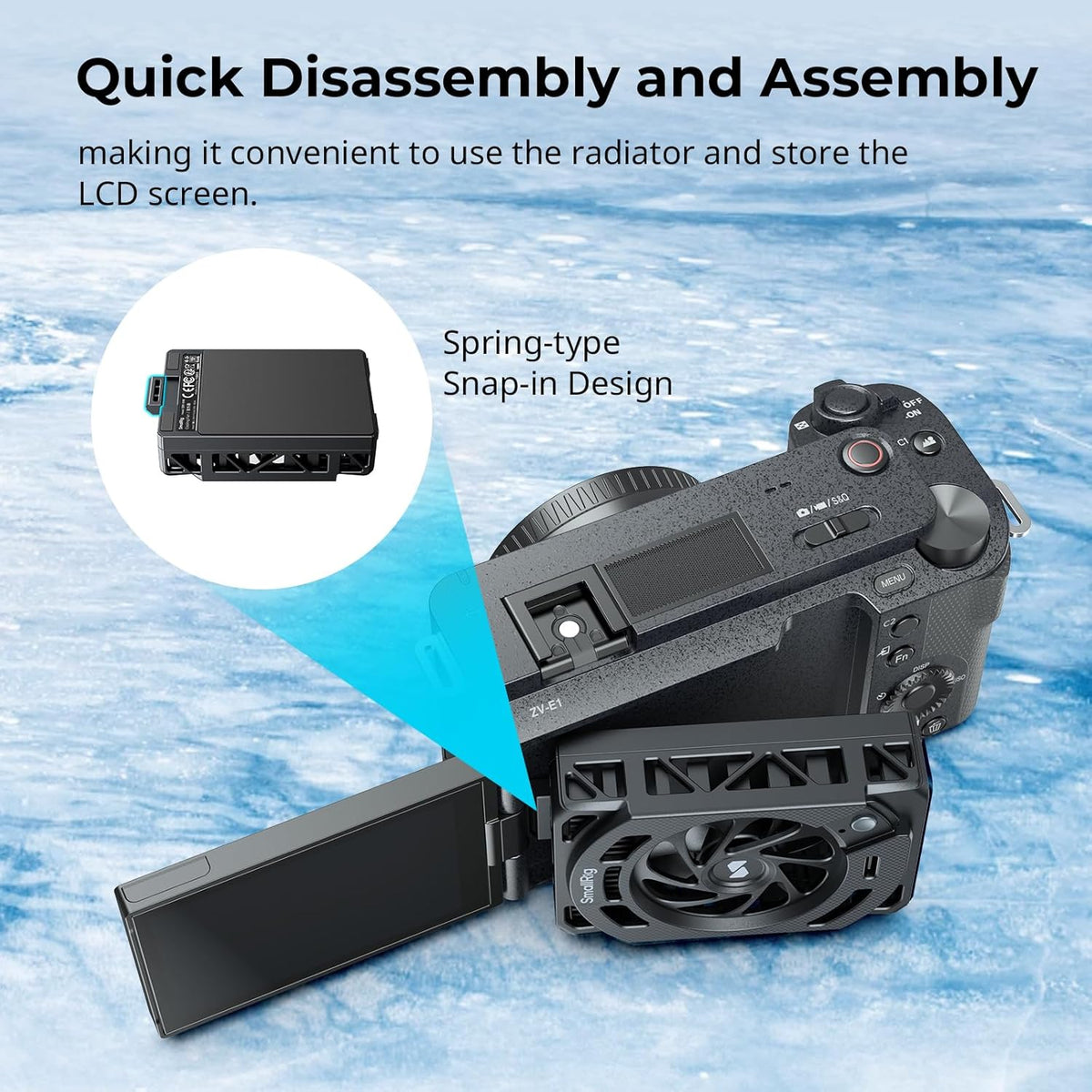Ventilador De Refrigeración Para Cámaras Sony Sin Espejo SMALLRIG