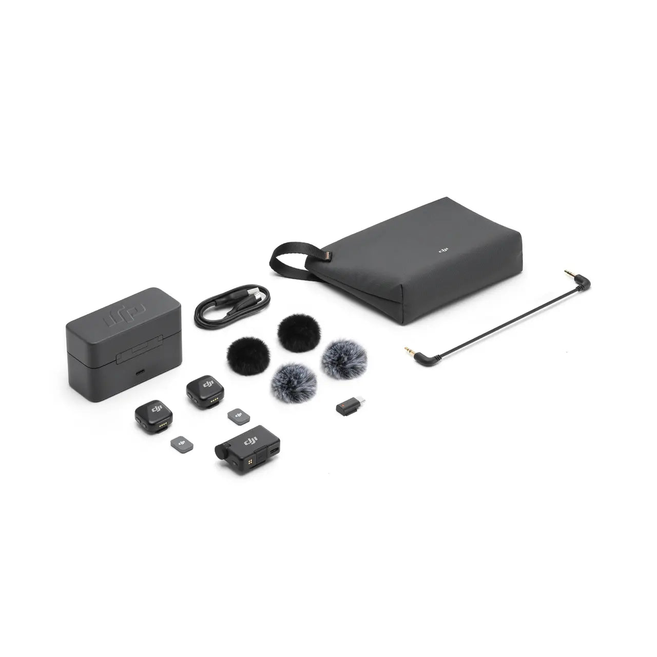 Microfonos DJI Mini (2 TX + 1 RX + Estuche de carga)