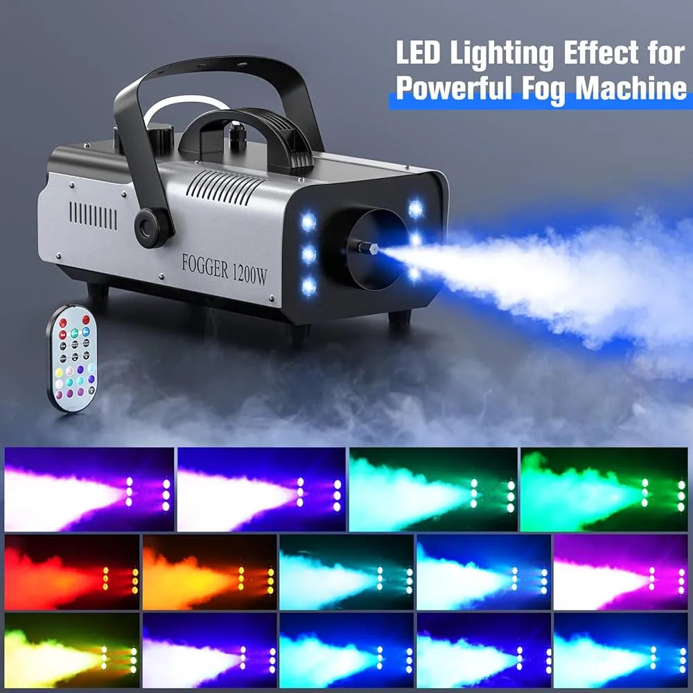 Maquina De Humo 1200w Con Led Marca Uking