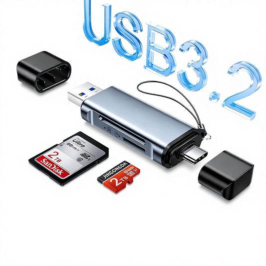 Lector de Tarjetas SD y TF 2 en 1 USB 3.2 Gen