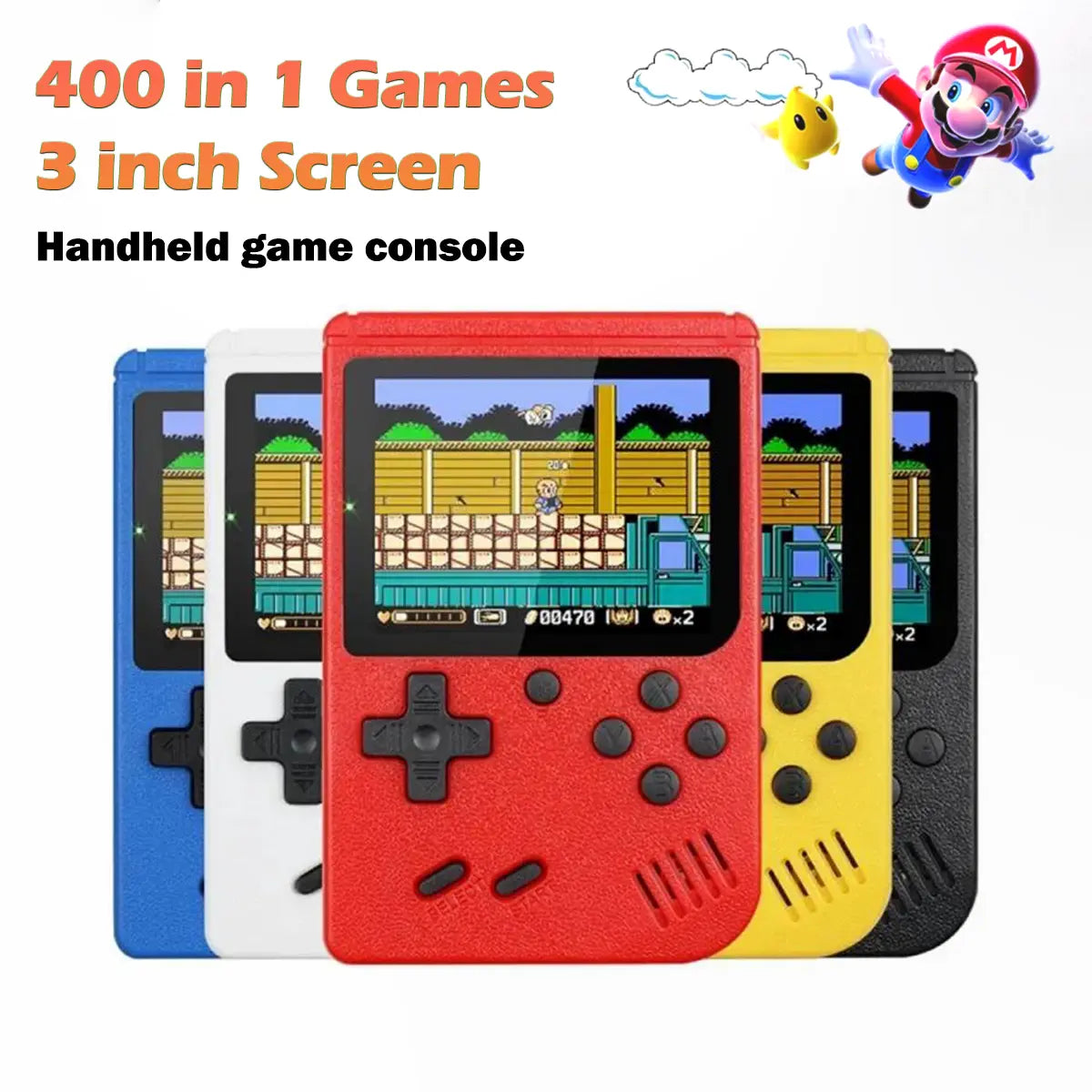 Consola Retro con 400 Video Juegos