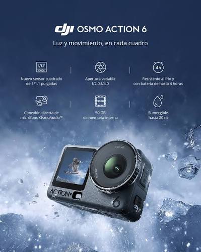 Camara DJI Action 6 Esential Usada 95% Nueva