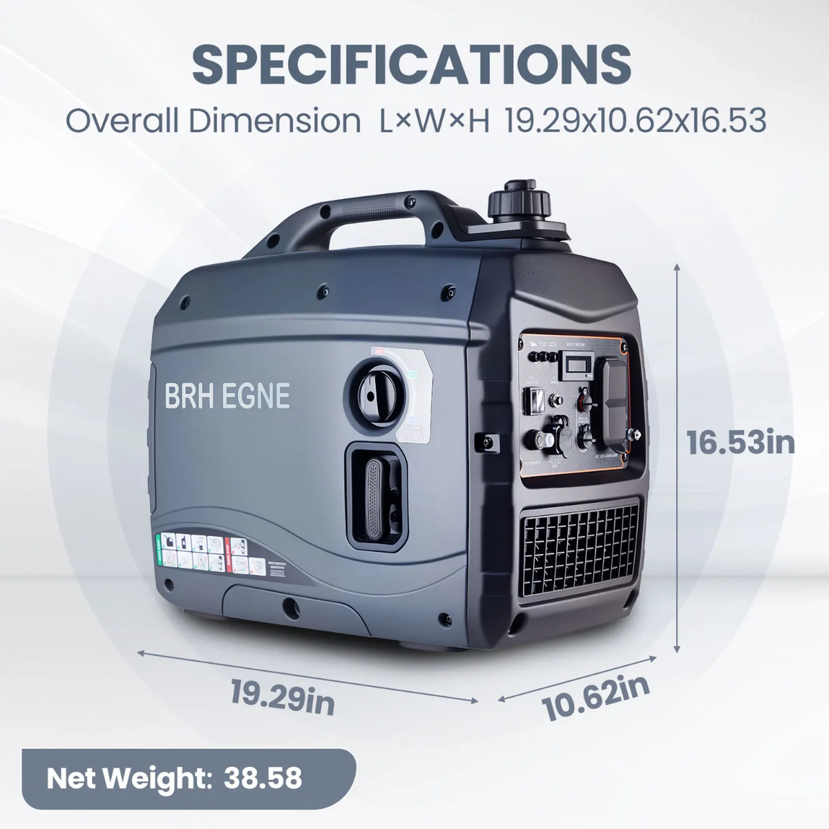 Generador Eléctrico 3KW Silencioso 62db A Gasolina