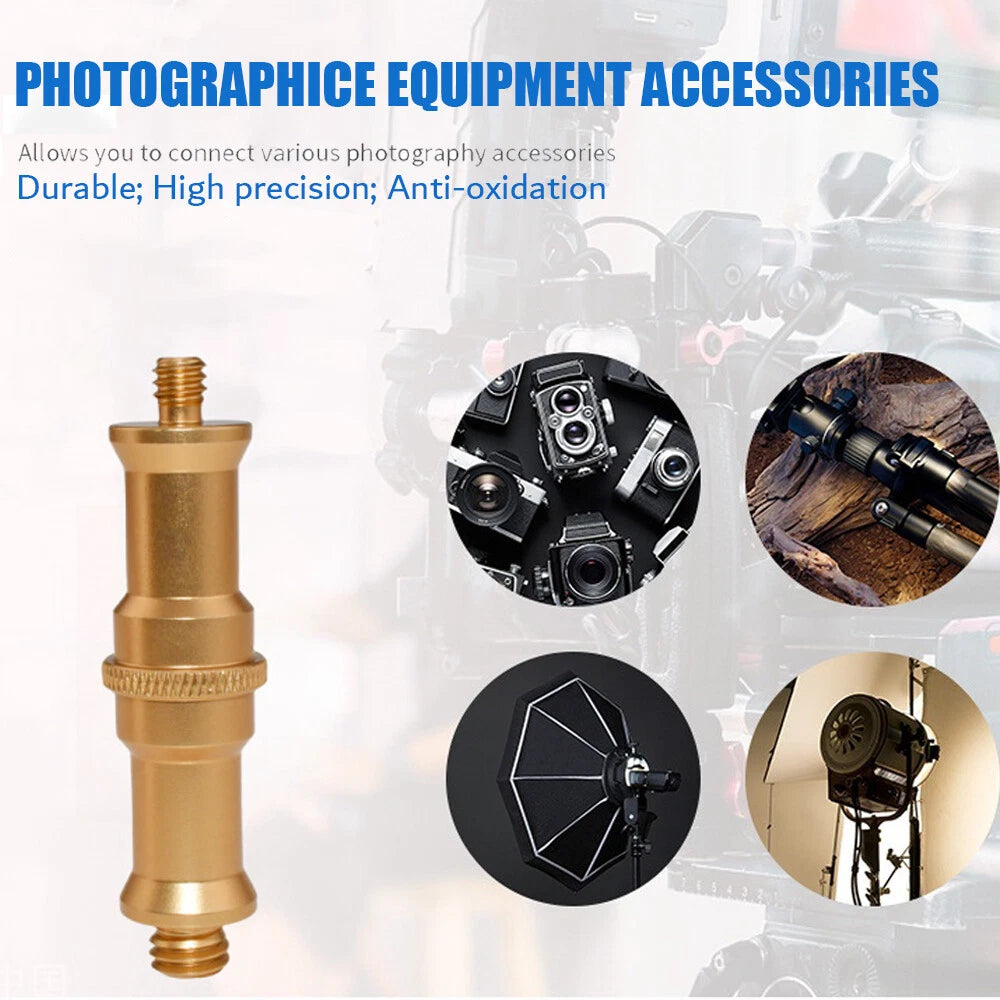 Adaptador de tornillo macho roscado para soporte de iluminación (1/4"- 3/8")